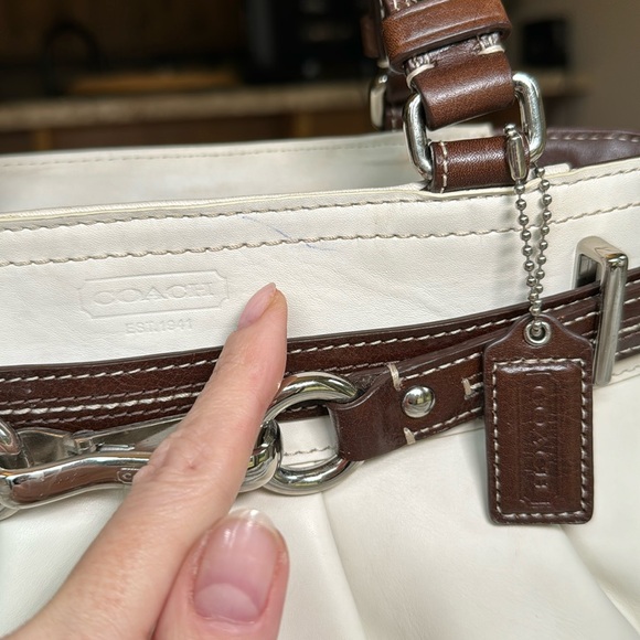 COACH Hampton Leather Satchel Soho Handbag Purse F12476 - Picture 14 of 15